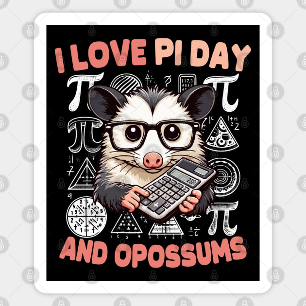 Pi Day Opossum Magnet by MoDesigns22 